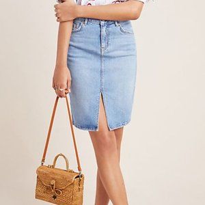 Anthropologie Pilcro Denim Pencil Skirt
